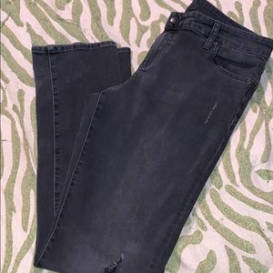 KUT From the Kloth Distressed Black Jeans Size 8
